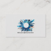 ブルーグ鮮やかラムのメイクアップアーティスト 名刺 (裏面)