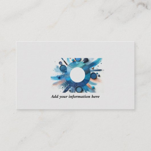 ブルーグ鮮やかラムのメイクアップアーティスト 名刺 (裏面)