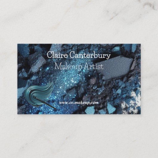 ブルーグ鮮やかラムのメイクアップアーティスト 名刺 (正面)