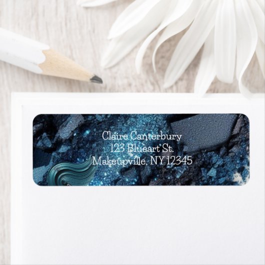 ブルーグ鮮やかラムメイクアップ差出人住所 ラベル (インサイチュ)