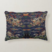 ブルーケシ中国のドラゴンタペストリー アクセントクッション (正面)