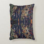 ブルーケシ中国のドラゴンタペストリー アクセントクッション (正面(垂直))