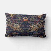 ブルーケシ中国のドラゴンタペストリー ランバークッション (裏面)