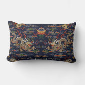 ブルーケシ中国のドラゴンタペストリー ランバークッション (正面)