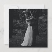 ブルーケルト系アイリッシュスワンラブノット結婚の写真 サンキューカード (正面)