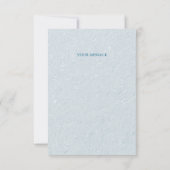 ブルーケーキフラワーズサンキューカード サンキューカード (裏面)