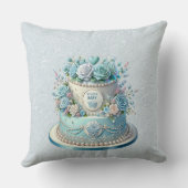 ブルーケーキフラワーズ装飾用クッション クッション (裏面)