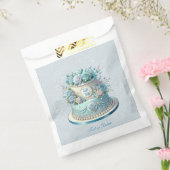 ブルーケーキフラワーフリースバッグ フェイバーバッグ (封をした状態)