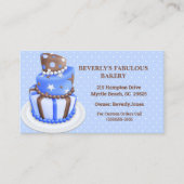 ブルーケーキモダンベーカリー名刺 名刺 (正面)