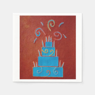 ブルーケーキ スタンダードカクテルナプキン