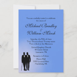 ブルーゲイ結婚式招待状 招待状