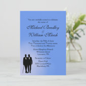 ブルーゲイ結婚式招待状 招待状 (スタンド正面)