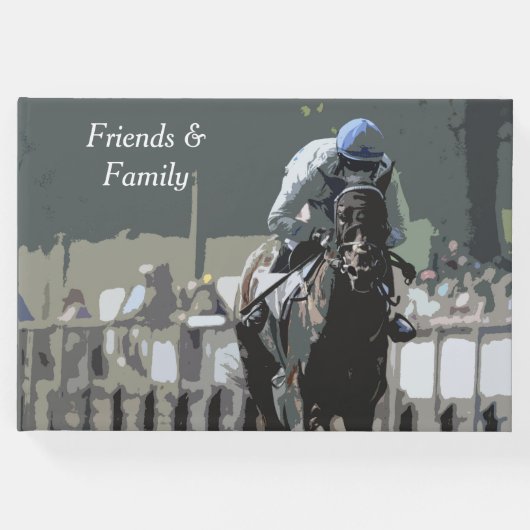 ブルーゲストブックに騎手を組んだ競走馬 ゲストブック (正面)