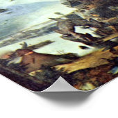 ブルーゲルによる聖アンソニーの風景と誘惑 ポスター (角)