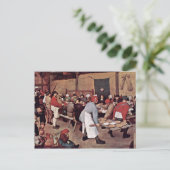 ブルーゲルの『バウアーの結婚式』 ポストカード (スタンド正面)