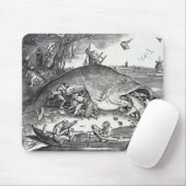 ブルーゲル、 "大きな魚食べは小さな魚。" マウスパッド (マウス)