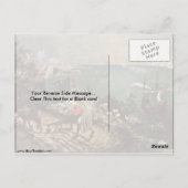 ブルーゲルAのイカロスの秋を持つ風景。パイ ポストカード (裏面)