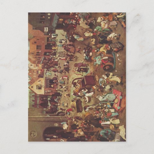 ブルーゲルd. – ピエテル・セリエ・デル・ソゲナンテン・ビルダー ポストカード (正面)