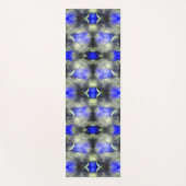 ブルーゲンチアンフラワー乗算抽象芸術自然 ヨガマット (正面)