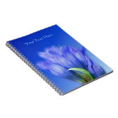 ブルーゲンチアンフラワー自然 ノートブック (右側)