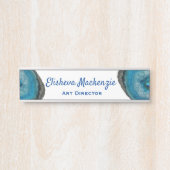 ブルーゲーデオフィスドアの標識名プレート サインプレート (正面)