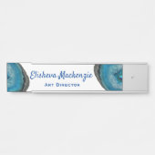 ブルーゲーデオフィスドアの標識名プレート サインプレート (正面)