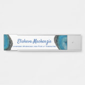 ブルーゲーデオフィスドアの標識名プレート サインプレート (正面)