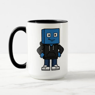 ブルーゲーミングブロックキャラクター コーヒーマグ カスタムゲーム マグカップ