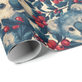 ブルーコアラスクリスマス ラッピングペーパー (ロールコーナー)