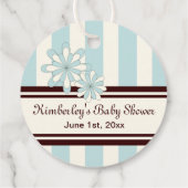 ブルーコアラボーイベビーシャワー/誕生日ありがとう フェイバータグ (裏面)