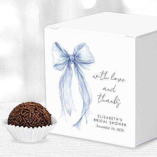 ブルーコケッタボー ウォーターカラーブライダルシャワー フェイバーボックス