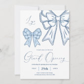 ブルーコケットエレガントボーズグランドオープニングビジネス 招待状 (正面)