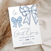 ブルーコケットエレガントボーズグランドオープニングビジネス 招待状