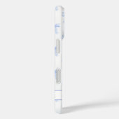 ブルーコケットボウストライプモノグラム Case-Mate iPhoneケース (裏面 / 右)