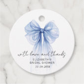ブルーコケットボウブライダルシャワーサンキュー フェイバータグ (正面)