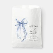 ブルーコケットボウブライダルシャワーサンキュー フェイバーバッグ (正面)