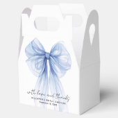 ブルーコケットボウブライダルシャワーサンキュー フェイバーボックス (オープン)