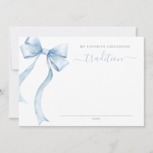 ブルーコケットボウベイビーシャワー子供時代の伝統 ノートカード (正面)