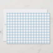 ブルーコケットボウベイビーシャワー子供時代の伝統 ノートカード (裏面)