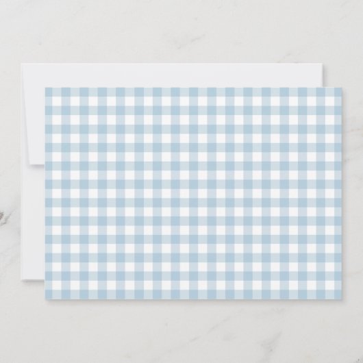 ブルーコケットボウベイビーシャワー子供時代の伝統 ノートカード (裏面)