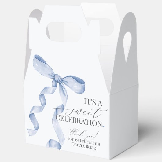 ブルーコケットボーガールバースデーパーティギフト フェイバーボックス (見開き)