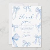 ブルーコケットボーガールバースデーパーティー サンキューカード (正面)