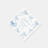 ブルーコケットボーガールバースデーパーティー スタンダードカクテルナプキン (角)