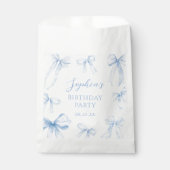 ブルーコケットボーガールバースデーパーティー フェイバーバッグ (正面)