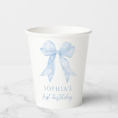 ブルーコケットボーガールバースデーパーティー 紙コップ (正面)