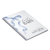 ブルーコケットボーガールベビーギフト私の初年度 ノートブック (右側)