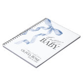 ブルーコケットボーガールベビーギフト私の初年度 ノートブック (左側)