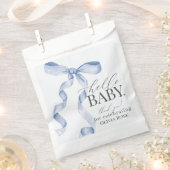 ブルーコケットボーガールベビーシャワーデザート フェイバーバッグ (クリップ留めされた状態)