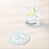 ブルーコケットボーパステルベビーシャワー ペーパーコースター (インサイチュ)