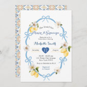 ブルーコケットボーブルーレモンメインスクイーズ 招待状 (正面/裏面)